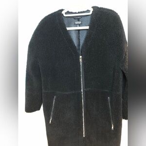 Top shop teddy pea coat Size 8